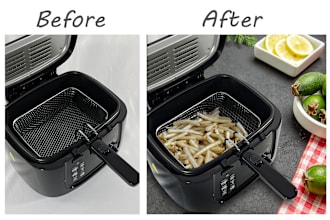 do photoshop retouching, premium ecommerce product photo editing