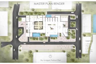 make architectural landscape plan, master plan, site plan
