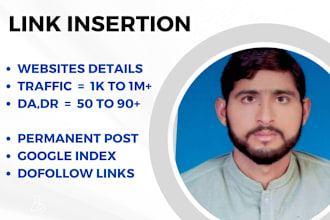 provide US, au,UK, indian,  link insertion backlinks websites