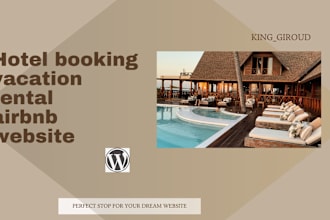 build hotel booking website, vacation rental website airbnb