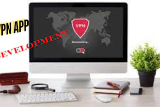 develop vpn app with an amazing admin panel