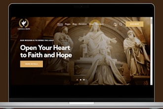 design church website ministry website charity, church website donation website