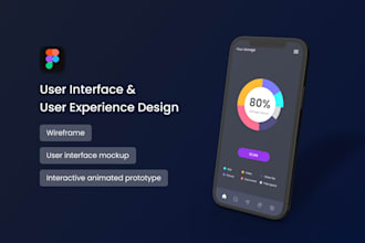 do UI UX design for mobile apps with figma prototyping