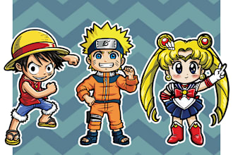 draw cute full body anime chibi art