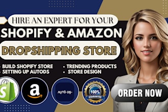 build a profitable shopify website or shopify dropshipping store with autods