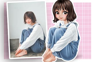draw cute anime character for you