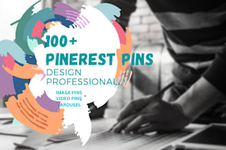 design beautiful pinterest pins for you