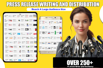 write a news worthy press release and do press release distribution, music pr
