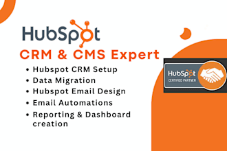 create custom hubspot CRM, email templates, automation