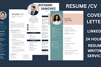 write your CV, resume, cover letter optimize linkedin etc