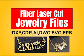 create custom laser cutting and cnc designs dxf,cdr,PSD
