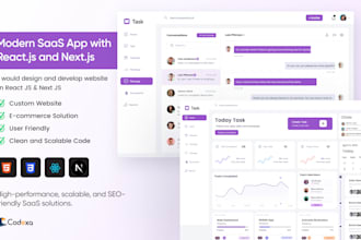 build custom website, admin panel, or saas web app