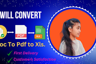 do convert your doc to PDF to xls
