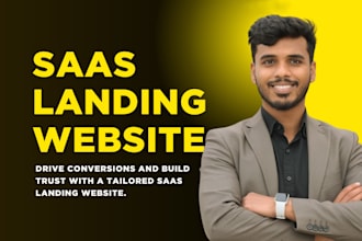 develop a saas landing website to promote your saas or app