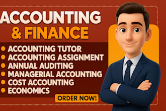 do accounting and finance, audit, tax and excel projects