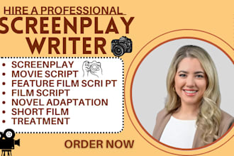 do short film tv series screenplay script writing feature film movie script film