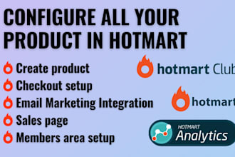 configure all your product in hotmart