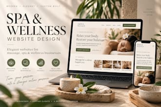 design and build a modern spa massage and wellness website