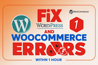 fix wordpress issues and woocommerce errors of checkout, cart, thank you page