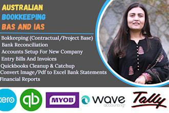 provide expert xero bookkeeping service for australian businesses, bas and ias