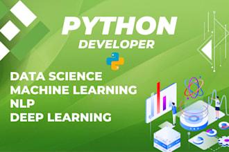 do machine learning, nlp, deep learning,data science project and python projects