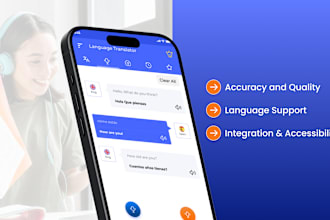 develop language learning, translation app like duolingo