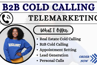 b2b cold calling telemarketing real estate virtual assistant appointment setter