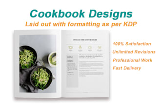 create professional cookbook and ebooks designs within 24 hours