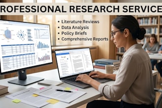 prepare comprehensive research reports and policy briefs