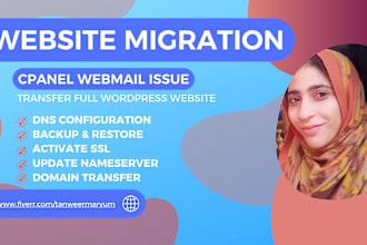 backup, migrate wordpress website