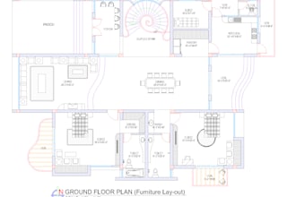 do architectural 2d floor plan