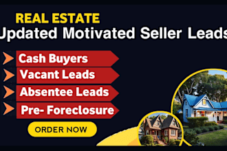 provide motivated seller active cash buyer leads with skip tracing