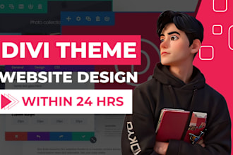 design a divi wordpress website, landing page with divi theme