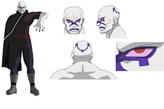 make a digital art of your 2d character