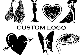a custom logo design for tattoo, brand and etc