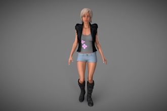 ue5 character,realistic character for game,rig3d for animaze,nsfw model,sculpt3d