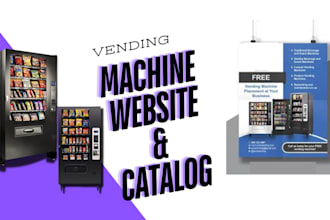 design a vending machine, vending machine catalog, and develop a proposal