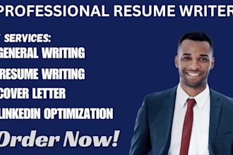 create a professional resume, cover letter, and optimize your linkedin profile