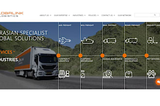 build logistic cargo truck dispatch transport booking website freight broker
