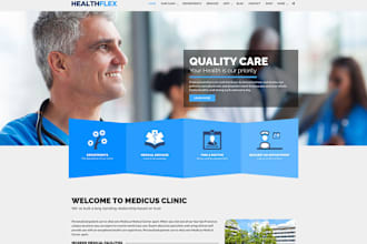 design medical healthcare website clinic website hospital website dental website