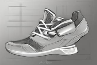 develop industrial and product design concept by sketches