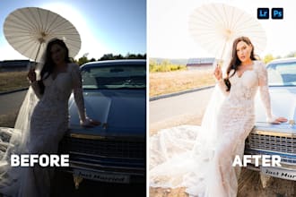do bulk lightroom editing and raw processing for weddings and within 24 hours