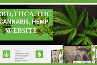 do user friendly cannabis, thca, thc, hemp and cbd website and store design