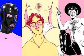 draw erotic, male fanart and gay nsfw digital art
