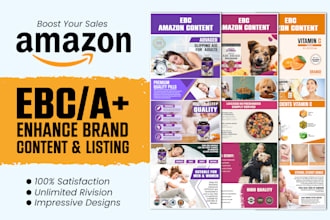 do amazon a plus content,ebc design,store front design and listing images