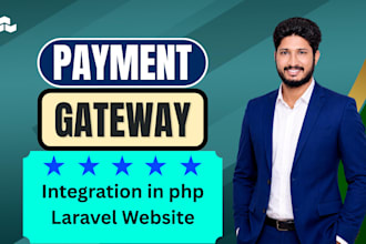 integrate a payment gateway into the PHP laravel website