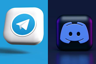develop custom telegram and discord bots for your needs