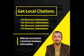 build directory submission, local citations for US, UK businesses
