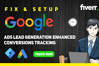 setup google ads lead generation enhanced conversion tracking with GTM