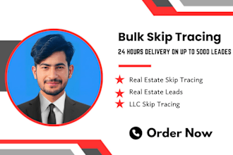 do skip tracing for real estate and llc skip tracing in bulk